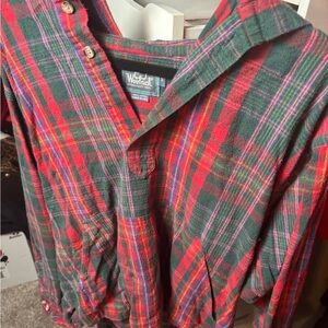 Woolrich Men's Vibrant Plaid Button Down Shirt